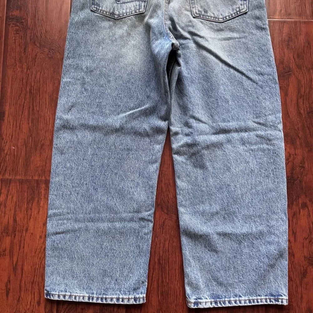 NWT Free People We The Free Deep Trance Dropped Boyfriend Jeans 26 Barrel Denim